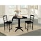 International Concepts Round 42 in Rd Pedestal Gathering Height Table, 2 Counter Height Stools, Black, 42 in W, 42 in L K46-42DPT-27B-S402-2 - alternate 5